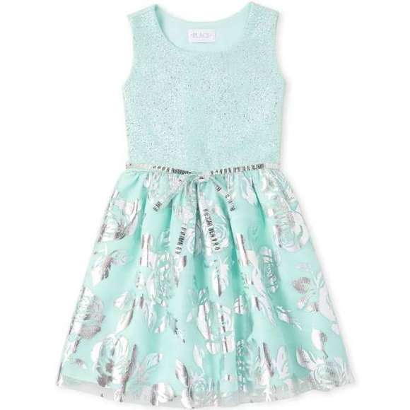 3T- Sleeveless Tutu Pleated Dress Blue …